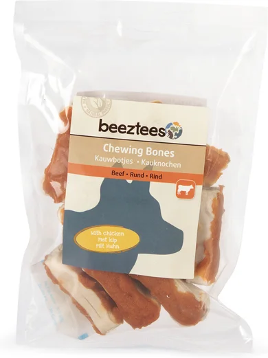 Beeztees kauwbotjes rund met kip 12 stuks
