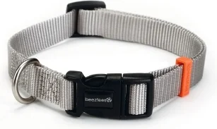 Beeztees hondenhalsband Uni grijs 26-40 cm x 15 mm