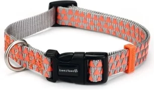 Beeztees hondenhalsband Triangle lichtgrijs 35-50 cm x 20 mm