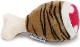 Beeztees pluche drumstick tijger klein 12.5 cm