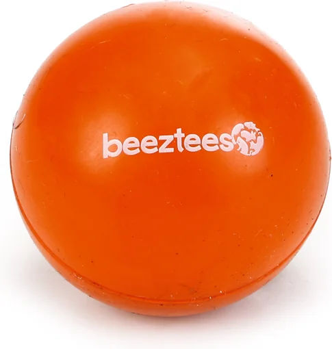 Beeztees speelbal Massief nummer 1 oranje D 4,5 cm