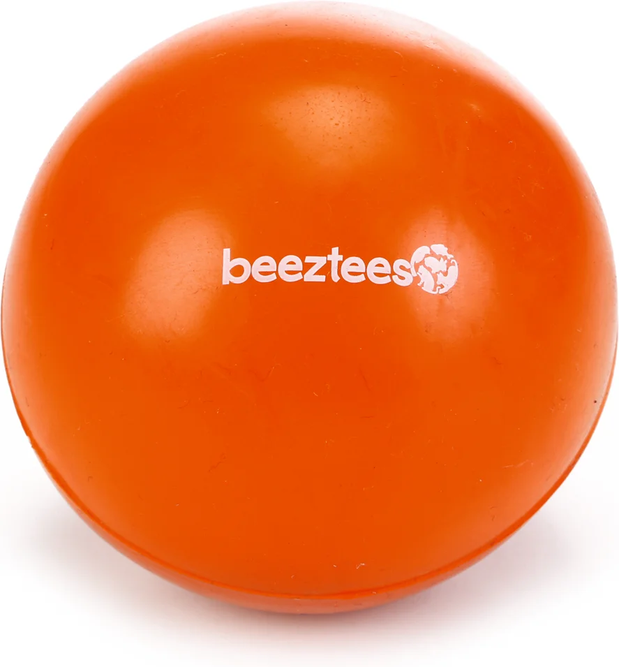 Beeztees speelbal Massief nummer 5 oranje D 9 cm