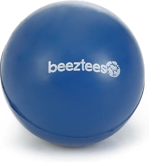 Beeztees speelbal Massief nummer 1 blauw D 4,5 cm