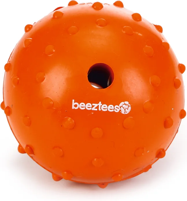 Beeztees speelbal Massief nummer 7 oranje D 7 cm