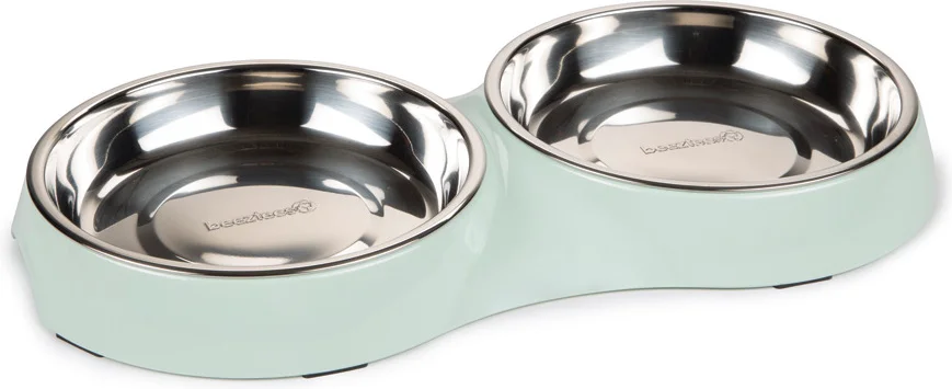 Beeztees kattenvoer- en drinkbak Smickle groen 35 x 18 x 3 cm 480 ml