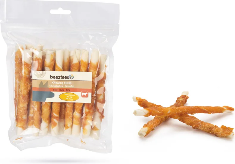 Beeztees kauwstaafjes kip 13,5 cm 20 stuks