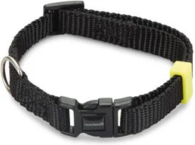 Beeztees hondenhalsband Uni zwart 20-30 x 1 cm