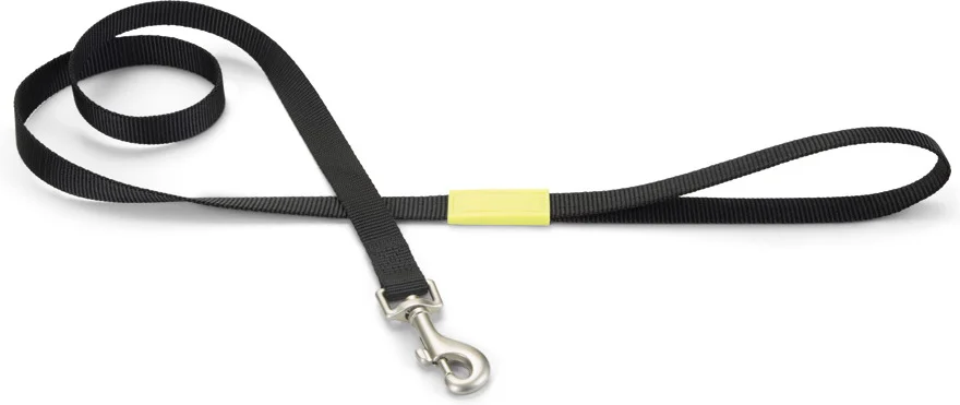 Beeztees hondenriem Uni zwart 120 x 2 cm
