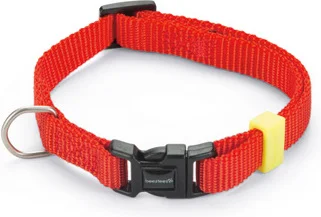 Beeztees hondenhalsband Uni rood 20-30 x 1 cm