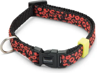 Beeztees hondenhalsband Scribbles zwart 20-30 x 1 cm