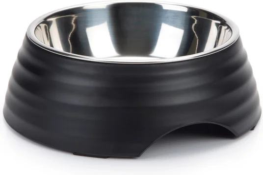 Beeztees hondenvoerbak Rimpu zwart D 17,5 H 5,5 cm 350 ml