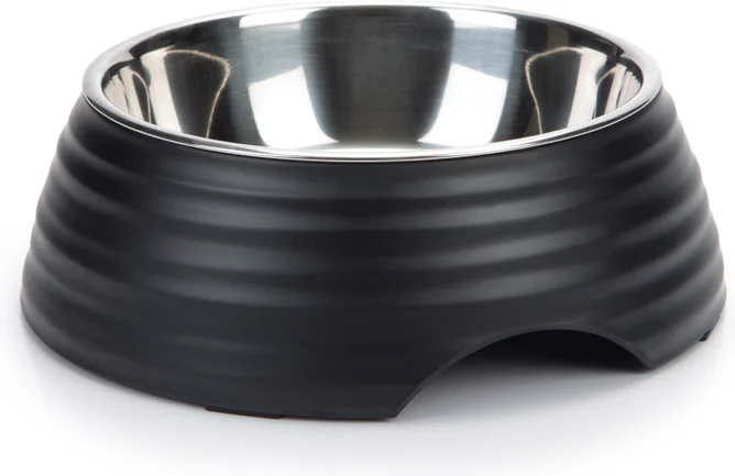 Beeztees hondenvoerbak Rimpu zwart D 22 H 7 cm 700 ml