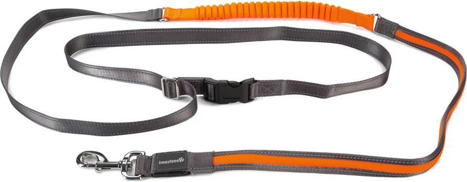 Beeztees jogginglijn Safety Gear grijs 180-200 cm
