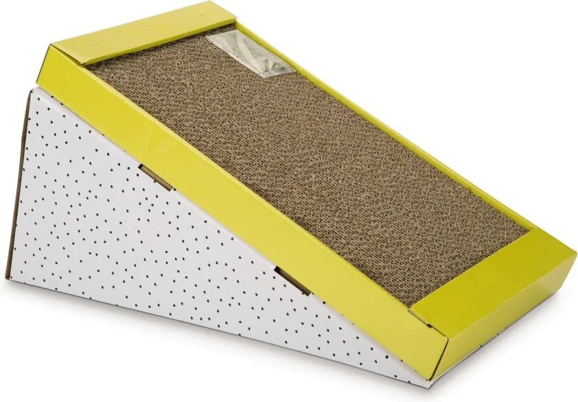 Beeztees krabkarton Rampino geel 47 x 26 x 25 cm