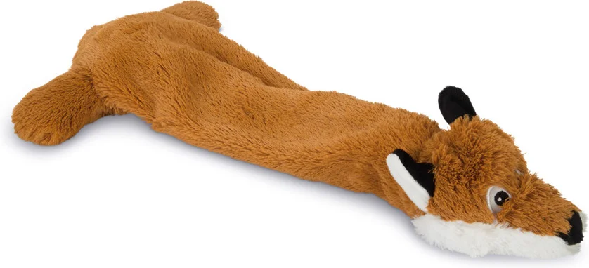 Beeztees hondenspeelgoed knuffel Flatinos vos Yuna bruin 50 cm