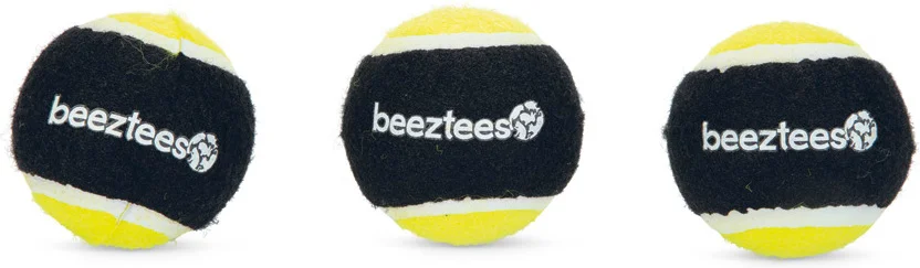 Beeztees bal Fetch zwart D 6,3 cm 3 stuks