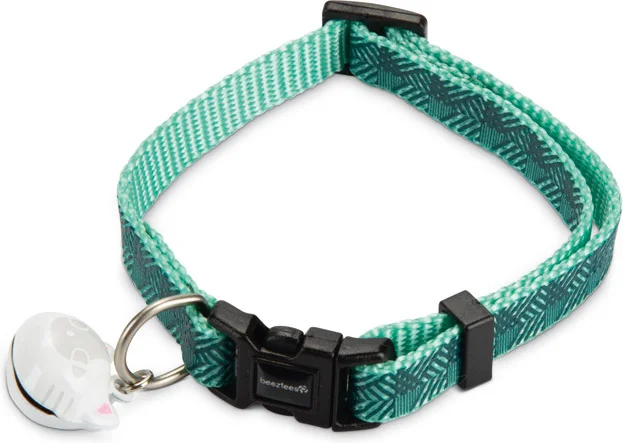Beeztees kattenhalsband Geo groen 20-30 x 1 cm