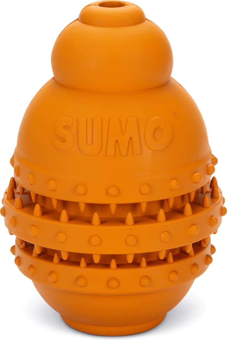 Beeztees kauwspeelgoed Sumo Play large oranje D 10 H 15 cm