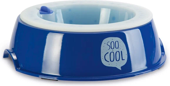 Beeztees hondenvoer- en drinkbak Fresco blauw D 22 H 6,2 cm