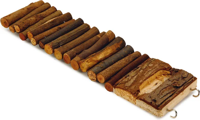 Beeztees knaagdierspeelgoed brug Alfy bruin 27 x 7 x 1 cm