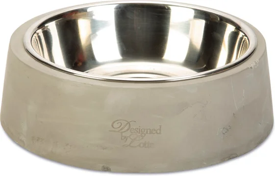 Designed by Lotte hondenvoerbak Riboco grijs D 20 H 6 cm 700 ml