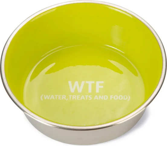 Beeztees hondenvoer of -drinkbak WTF groen 940 ml D 16 H 5 cm