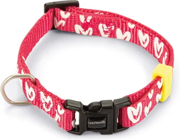 Beeztees hondenhalsband Heart roze 20-30 x 1 cm