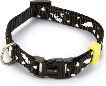 Beeztees hondenhalsband Thunder zwart 20-30 x 1 cm