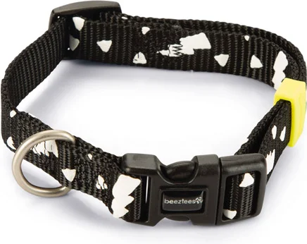 Beeztees hondenhalsband Thunder zwart 26-40 x 1,5 cm
