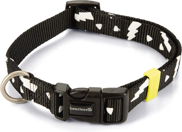 Beeztees hondenhalsband Thunder zwart 35-50 x 2 cm