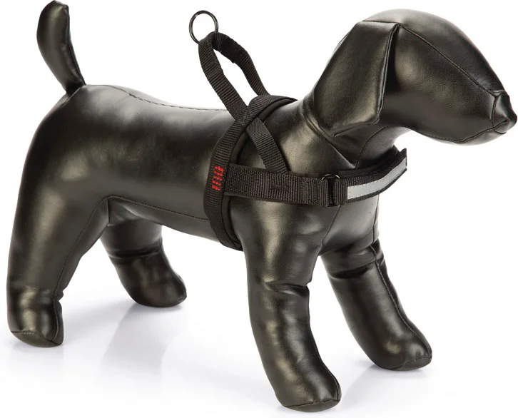 Beeztees hondentuig Parinca Premium Comfort zwart 42-53 x 2 cm