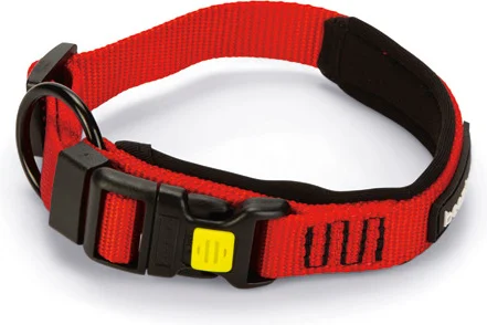 Beeztees hondenhalsband Parinca Premium rood 30-35 x 2 cm