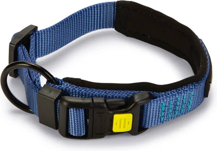 Beeztees hondenhalsband Parinca Premium blauw 30-35 x 2 cm