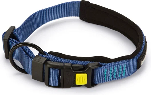 Beeztees hondenhalsband Parinca Premium blauw 35-40 x 2 cm