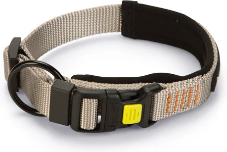 Beeztees hondenhalsband Parinca Premium grijs 30-35 x 2 cm
