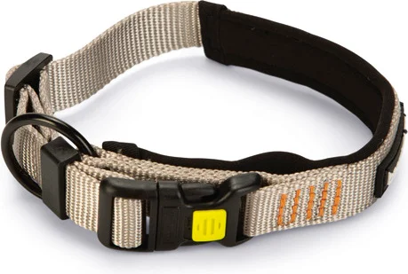 Beeztees hondenhalsband Parinca Premium grijs 35-40 x 2 cm