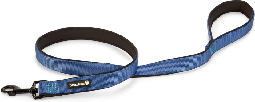 Beeztees hondenriem Parinca Premium blauw 120 x 2,5 cm