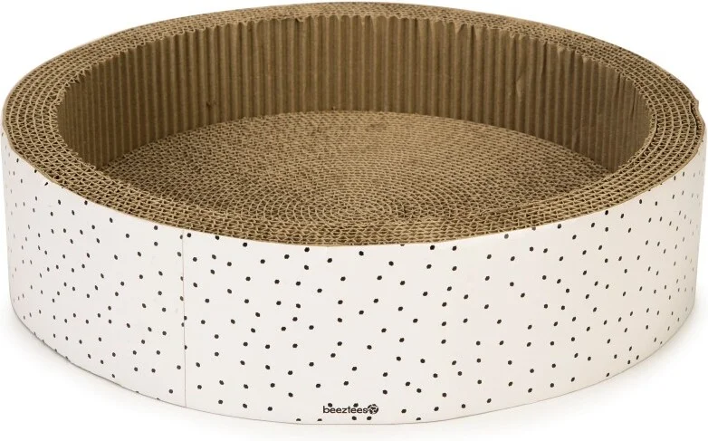 Beeztees krabkarton Leezi wit D 42 H 10 cm