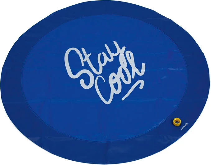 Beeztees sprinklermat Stay Cool blauw D 100 H 5 cm