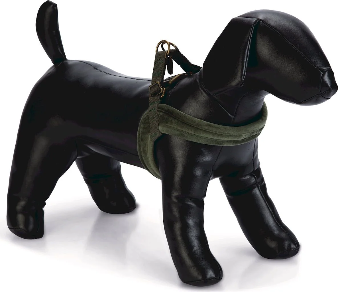 Designed by Lotte hondentuig Velura groen 15-36 x 1 cm XXS