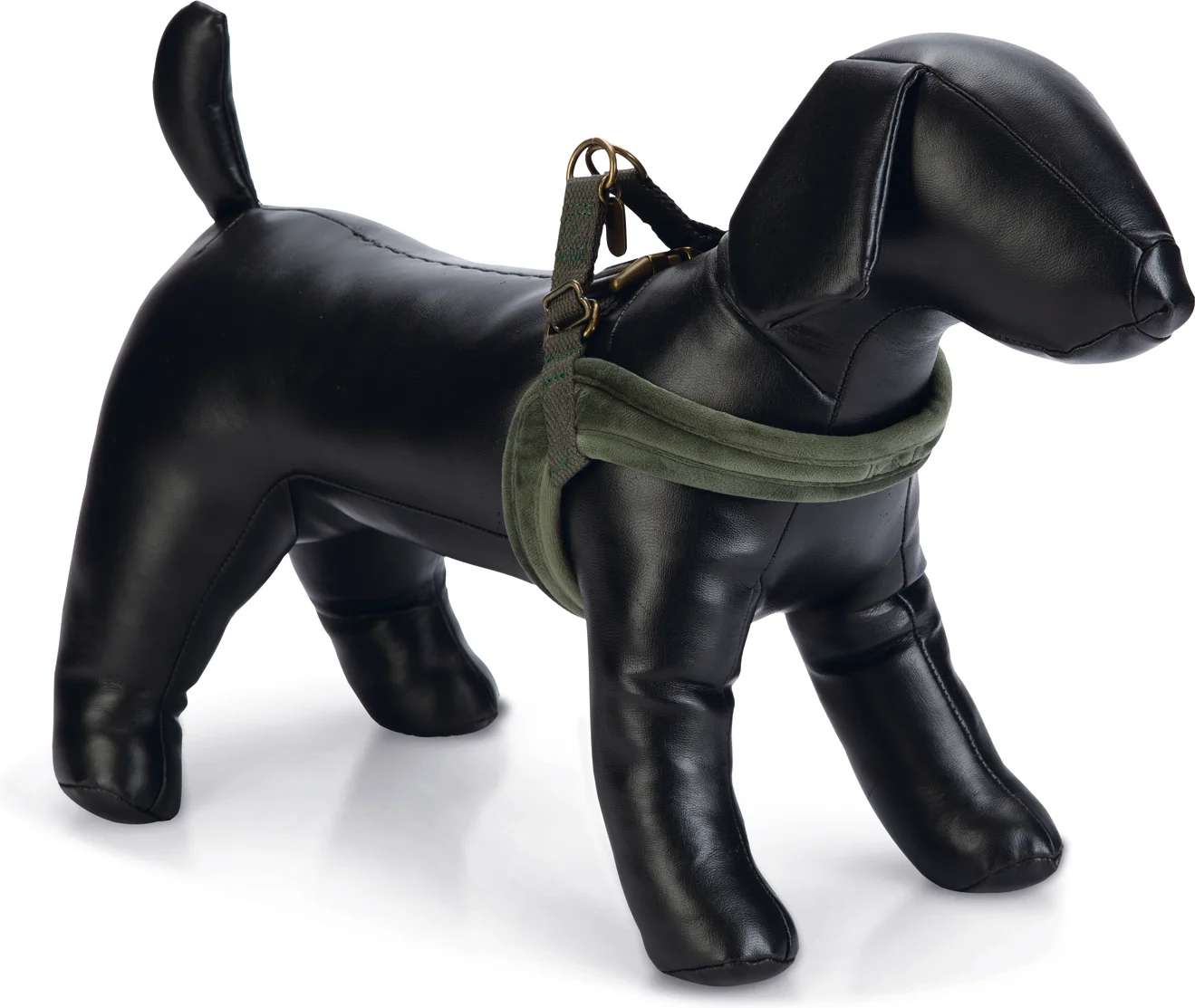 Designed by Lotte hondentuig Velura groen 36-46 x 1 cm XS