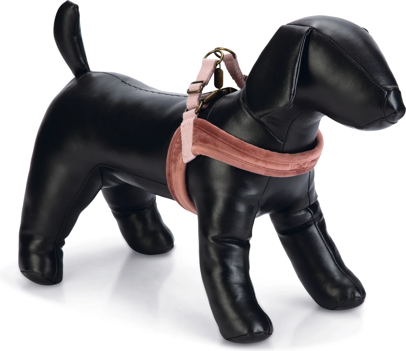 Designed by Lotte hondentuig Velura roze 15-36 x 1 cm XXS