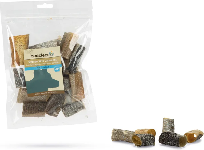 Beeztees hondensnack zalmhuid 50 g
