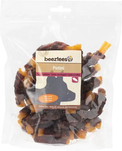 Beeztees hondensnack Potini sticks eend 400 g