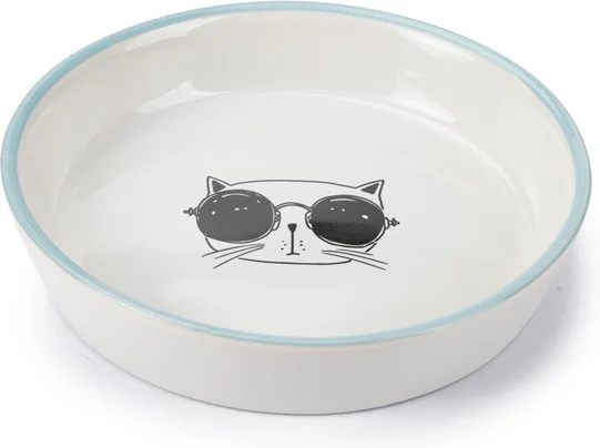 Beeztees kattenvoerbak Falko wit D 16 H 3,5 cm