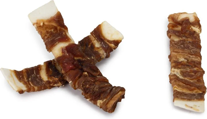 Beeztees kauwsticks eend met rund H 9 cm 6 stuks