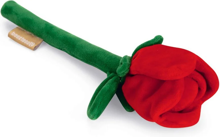 Beeztees knuffel roos 30 x 7,5 x 6,5 cm