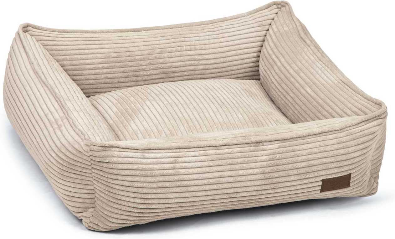 Designed by Lotte hondenmand Ribbed grijs 65 x 60 x 20 cm