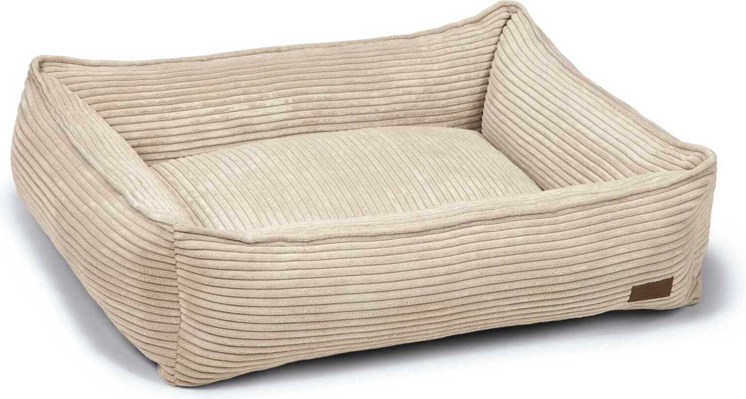 Designed by Lotte hondenmand Ribbed grijs 80 x 70 x 22 cm