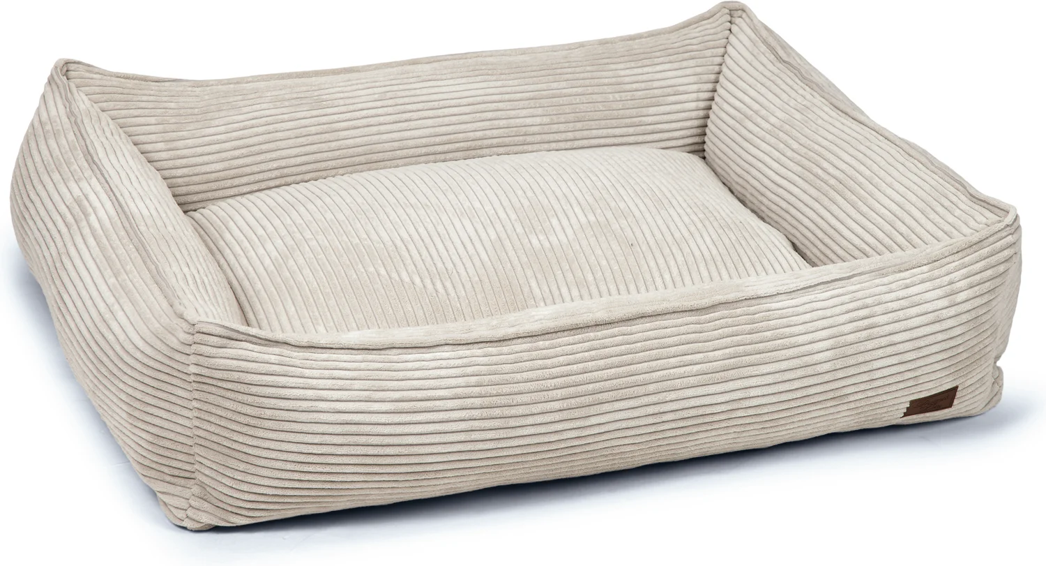 Designed by Lotte hondenmand Ribbed grijs 95 x 80 x 25 cm